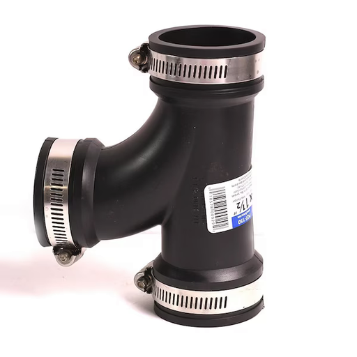 PQT-300 3"  Cast Iron, Plastic, Steel, Copper Flexible Repair Tee