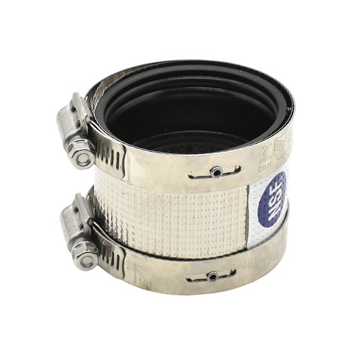 2" x 2" No-Hub Coupling Repair Clamps