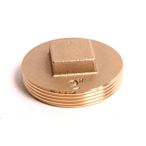 2" Brass Square Head Cleanout Plug
