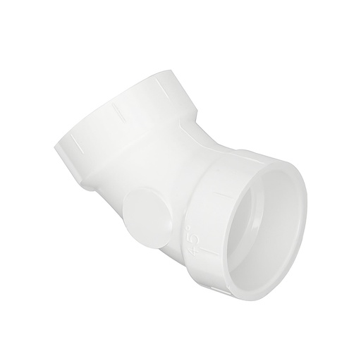 1-1/2" PVC DWV 1/8 Bend Elbow