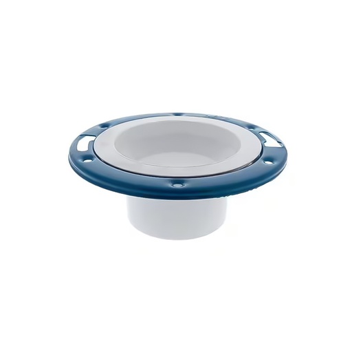 4" x 3" PVC DWV Closet Flange W/Adjustable Plastic Ring (S)
