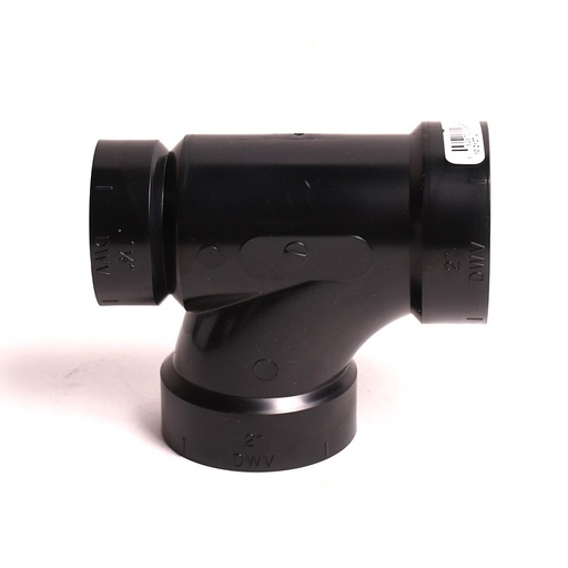 92126 2" X 2" X 1-1/2" ABS Sanitary Reducing Tee