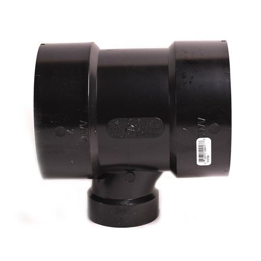 92134 4" X 4" X 2" ABS Sanitary Reducing Tee