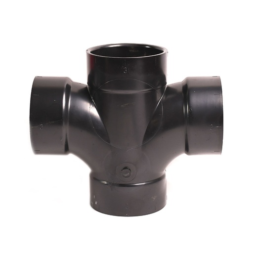 92184 3" ABS Double Sanitary Tee