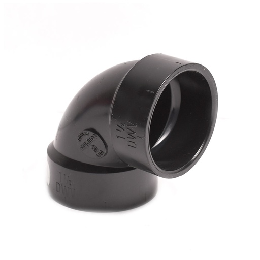 92203 3" ABS 1/4 Bend Vent Elbow