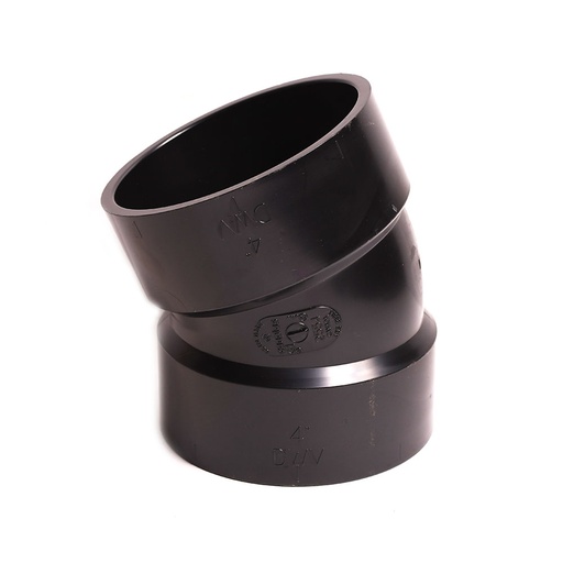 92554 4" ABS 1/16 Bend Elbow