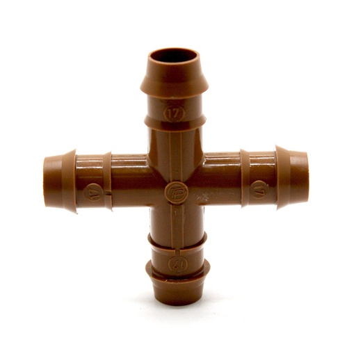 17mm Drip Barbed Insert Cross