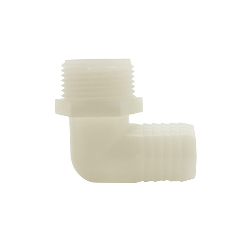 NYLON 3/8 BARB X 1/2 MIP ELL
