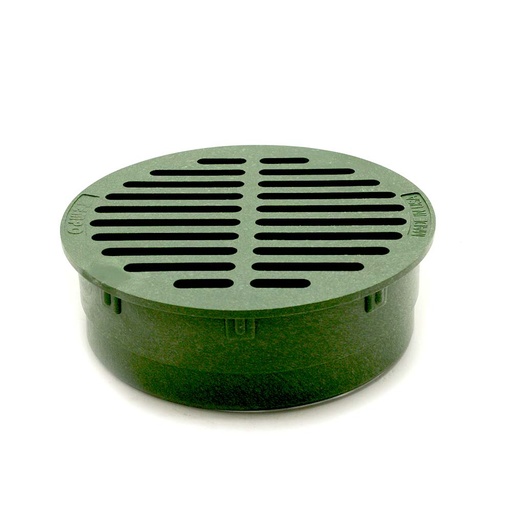 G6RFG 6" ROUND BSN GRATE GREEN