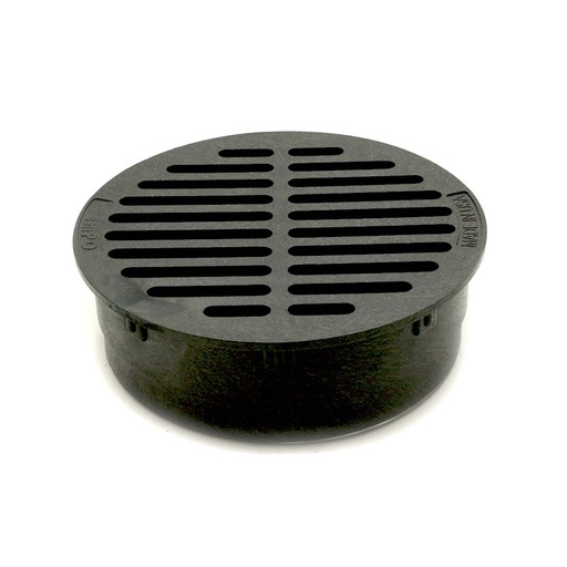 G6RFB 6" ROUND BSN GRATE BLACK