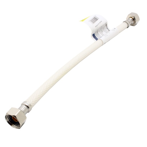 1/2" FIP x 1/2" FIP  x 12" Long Flexible Braided PVC Faucet Riser