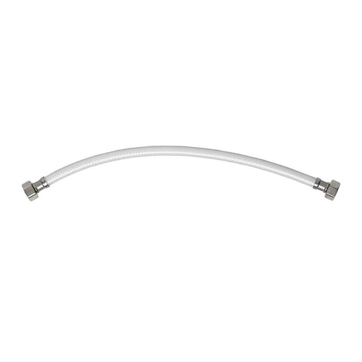 1/2" FIP x 1/2" FIP x 20" Long Flexible Braided PVC Faucet Riser