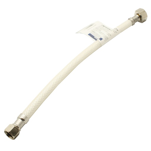3/8" Comp x 1/2" FIP x 12" Long Flexible Braided PVC Faucet Riser
