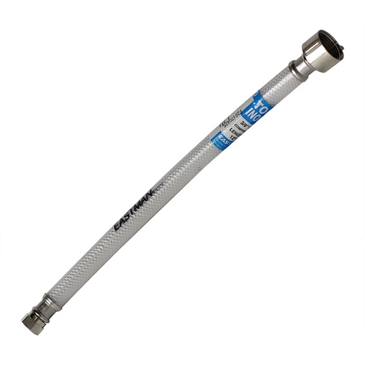 3/8" Comp x 7/8" Ballcock x 12" Long Flexible Braided PVC Toilet Tank Riser
