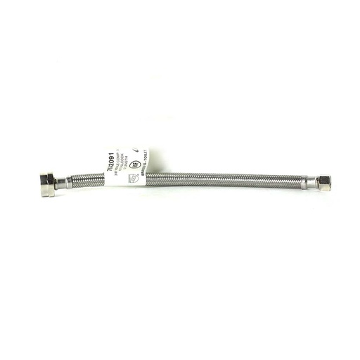 1/2" FIP x 7/8" Ballcock x 20" Long Stainless Steel Toilet Riser