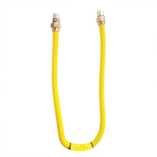 1" O.D. x 3/4" I.D. x 48" Long Mobile Home Flexible Gas Connector - 3/4" FIP x 3/4" MIP