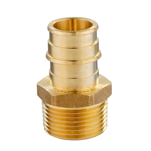 3/4" x 3/4" Brass Male Adapter F1960 x MPT Lead Free - (PEX A)