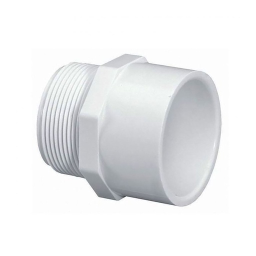 1" Male Thread x 3/4" Slip PVC Adapter SCH40