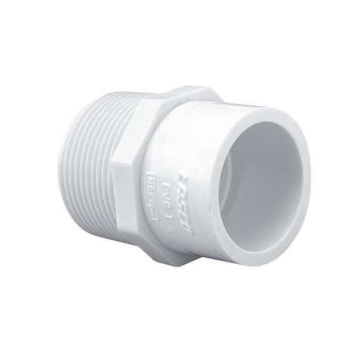 1-1/4" Male Thread x Slip PVC Adapter SCH40
