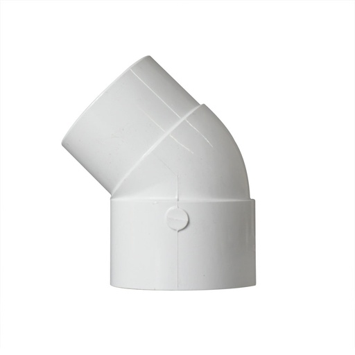 2" Slip x Slip PVC 45 Degree Street Elbow SCH40