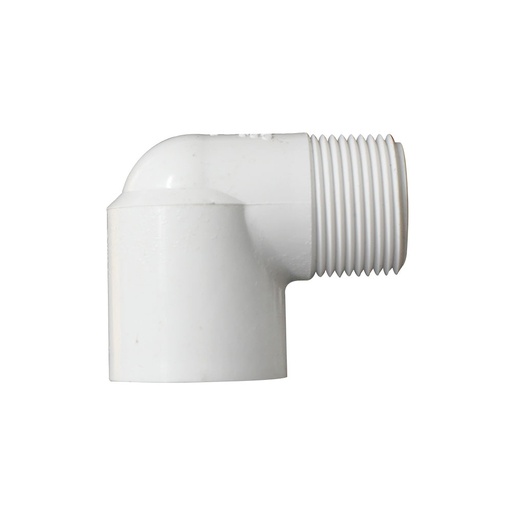 1" Male Thread x Female Slip PVC 90 Street Elbow SCH40