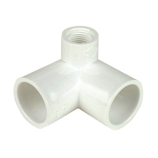 1" Slip x 1/2" Threaded PVC Side Outlet Elbow SCH40