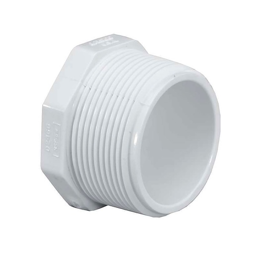 1-1/4" Threaded PVC Plug SCH40