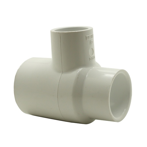 1-1/4" Slip x 1" Slip x 3/4" Slip PVC Tee SCH40