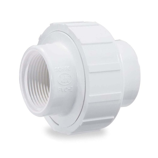 1-1/2" Threaded x Threaded PVC Union SCH40
