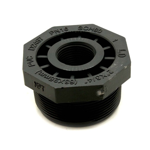 2" x 3/4" Threaded x Threaded PVC Bushing SCH80