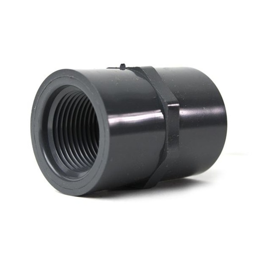 1/2" Threaded x Threaded PVC Coupling SCH80