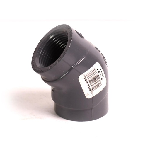 1" Threaded x Threaded PVC 45 Elbow SCH80
