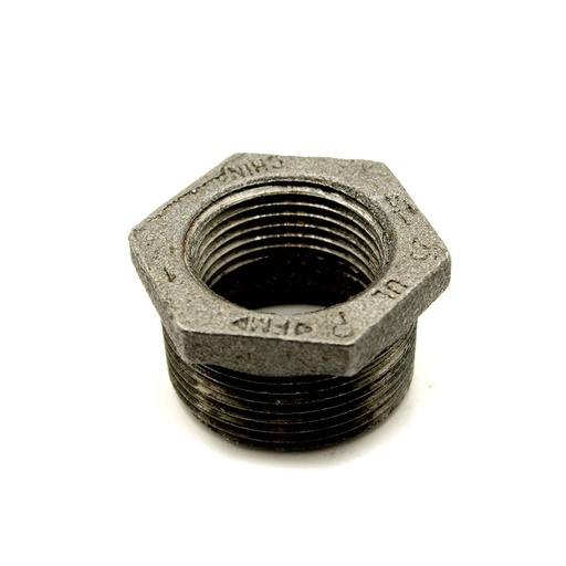 1-1/2" X 1-1/4"  Black Steel Bushing  