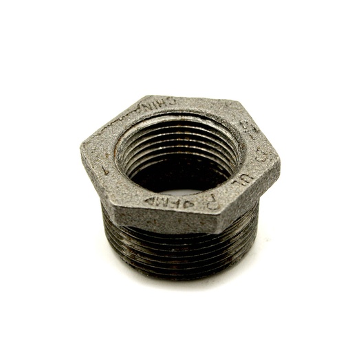 1-1/2" X 3/4"  Black Steel Bushing  