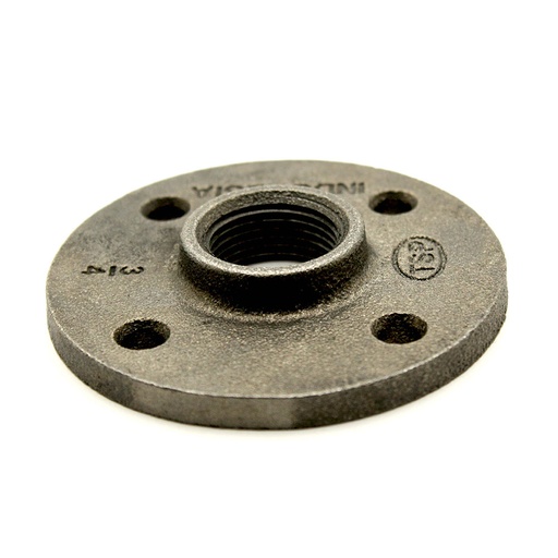 1" Black Steel Heavy Floor Flange
