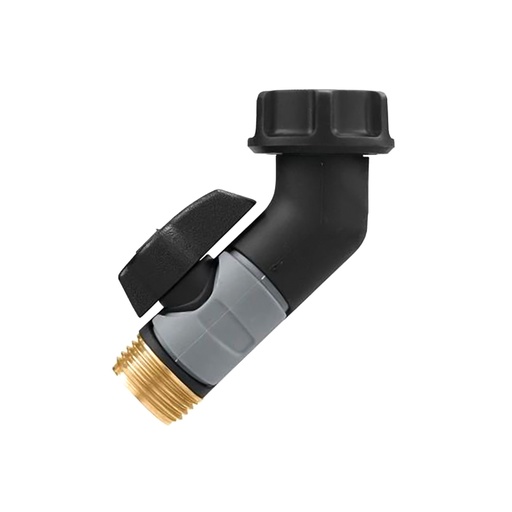 56739 Pro Flo Garden Hose Shut-off Gooseneck Valve - Metal