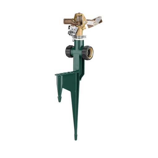 58214N Brass Impact Sprinkler On Step Spike