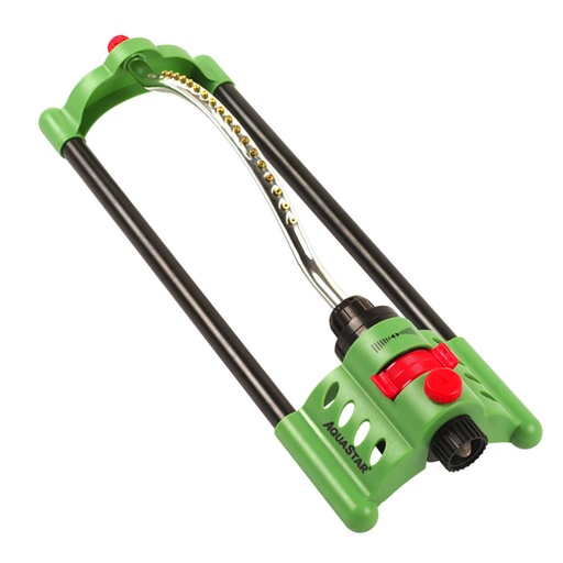 17883 18 Brass Jet Compact Plastic Base Oscillating Sprinkler – 3600 Sq. Ft.