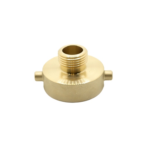 4" Female NH/NST X 2-1/2" Male NH/NST Brass Rigid Fire Hose / Hydrant Reducer Adapter with Pin Lug