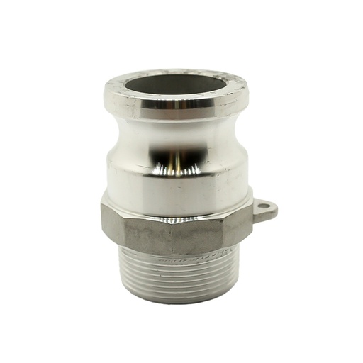 2" Male Camlock Coupler x 2" Male NPT Aluminum Fitting - Style F
