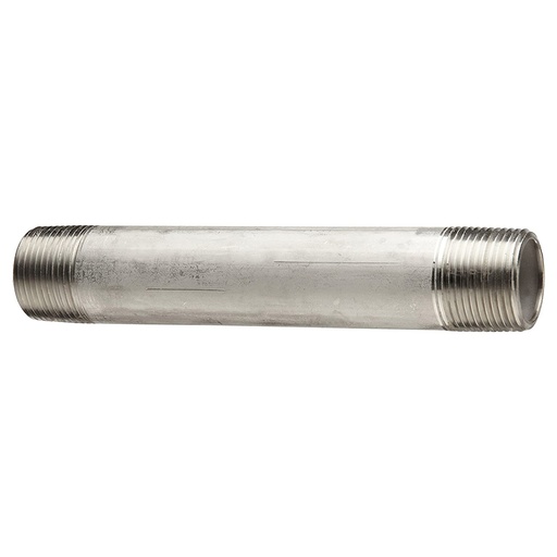 1 X 5" Stainless Steel Nipple - Bulk