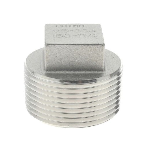 1/2 Plug Stainless Steel - Packaged