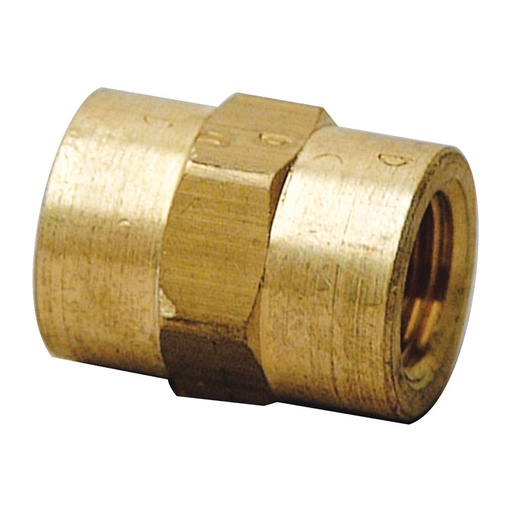 1/4" Brass Coupling (BARSTOCK)