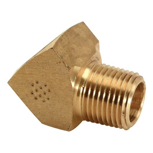 3/8" 45 Street Elbow Brass (BARSTOCK)