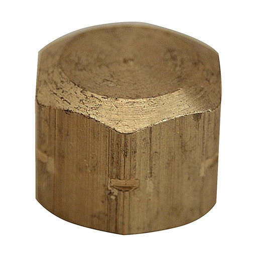 1/2" Brass Cap (BARSTOCK)