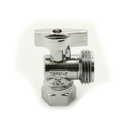 1/4 Turn Angle Stop Valve 1/2"FIP x 3/4" Male GHT