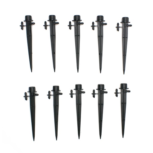 Adj. Spray Emitter Stake - Full 360 - 10/Pack