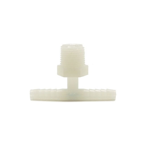 NYLON 3/8 BARB X 1/4 MIP TEE