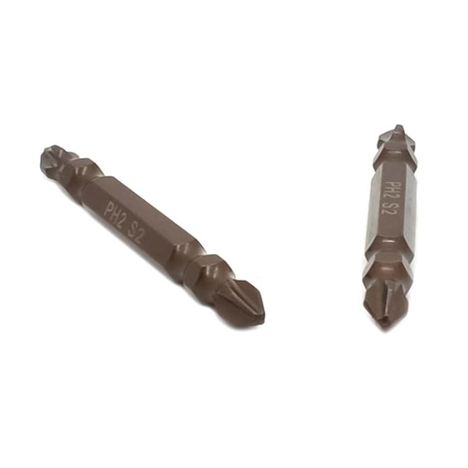 25 Display Pack - PH2 Double Head Phillips High Torque Screwdriver Bits - 2.5 Inch Long