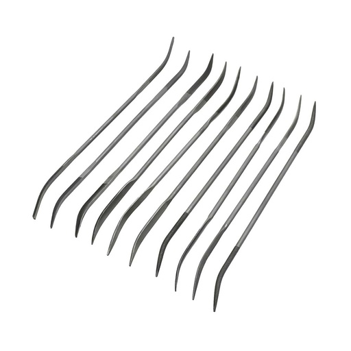 10-Piece 5-3/4" Long Double Ended Riffler File Set